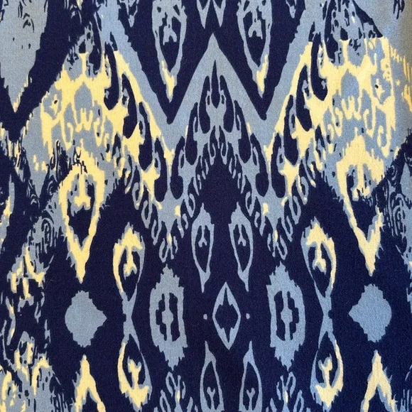 Tranquility by Colorado Clothing A-Line Skirt MEDIUM Mini Above Knee Blue White - Picture 4 of 11